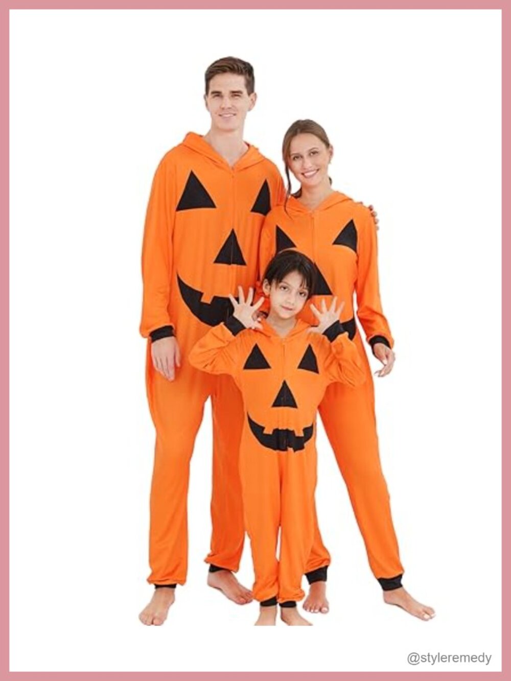 Halloween Family Matching Onesie Pajamas Hooded One-Piece Polyester Cotton